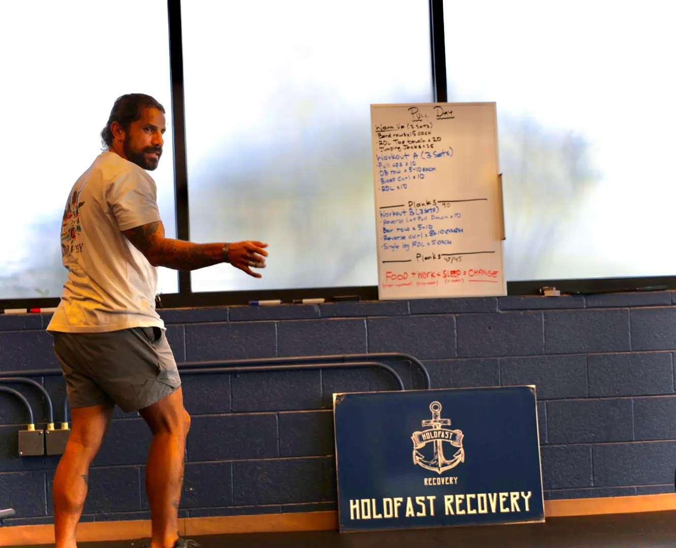 Bobby Figueroa demonstrating a movement
