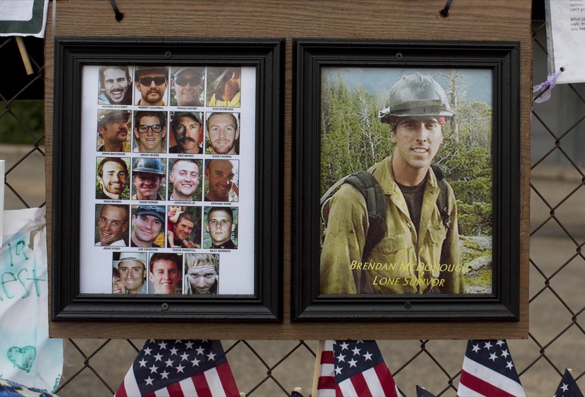 Brendan McDonough in Granite Mountain Hotshots wildland gear