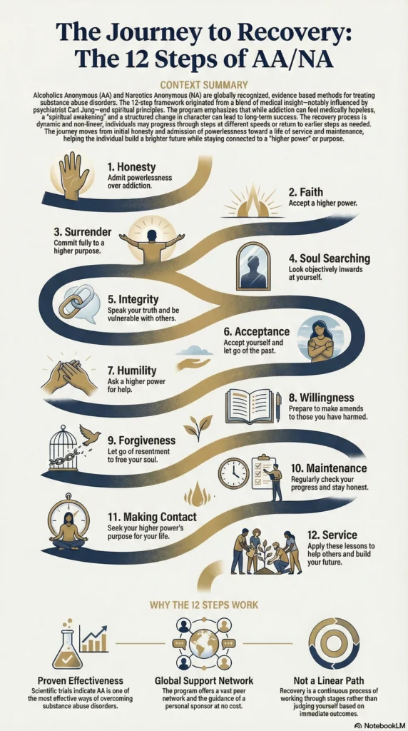Infographic- 12 Steps of AA & NA